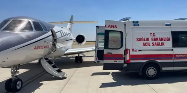 Mardin’de Ambulans Uçak 14 Günlük Bebek İçin Havalandı